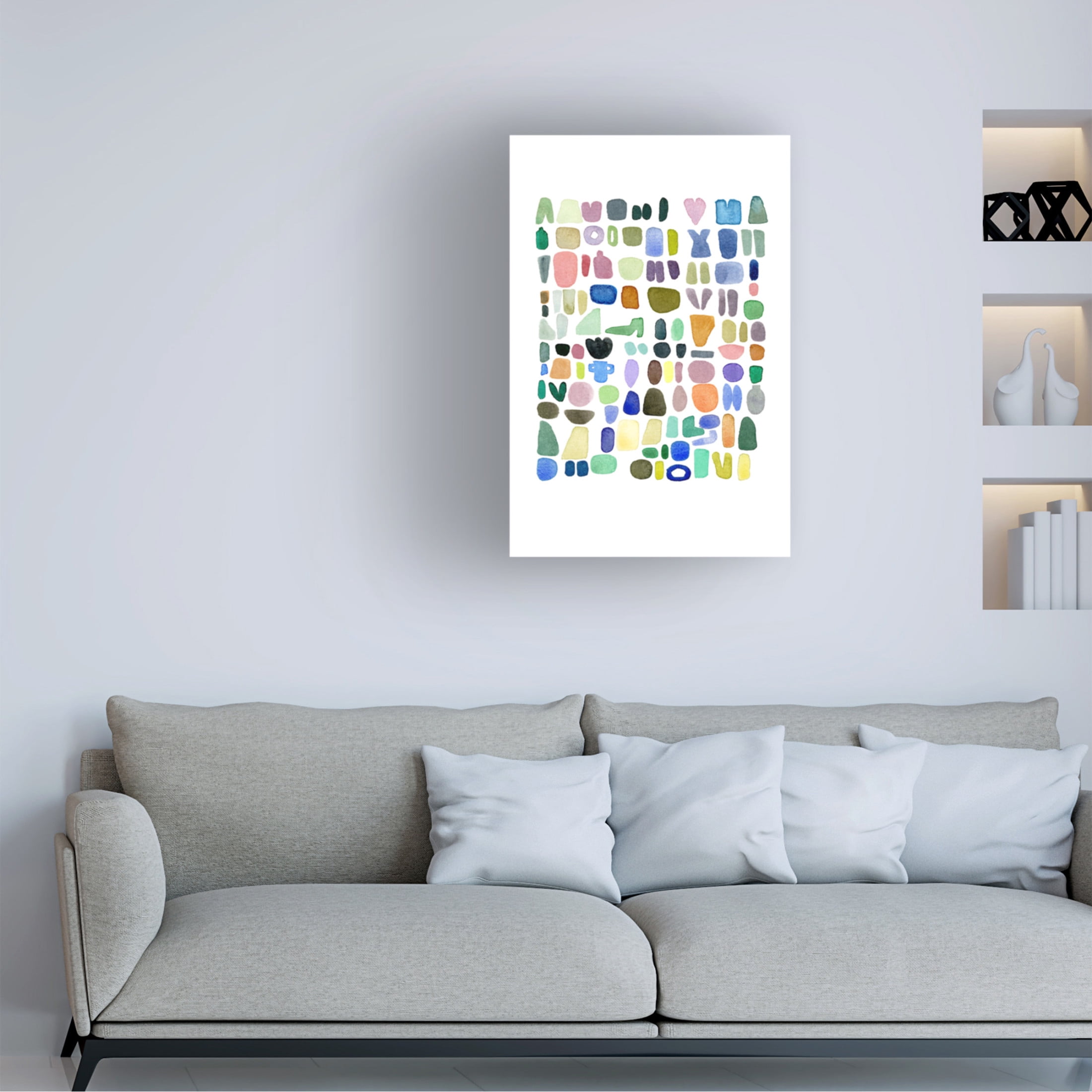 Trademark Fine Art Louise van Terheijden Beach Combing 1 Canvas Wall Art
