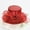 Claret, variant on Mengen Women's Topper Church Bell Hat Tea Party Wedding Floral Hat/Flesh Pink