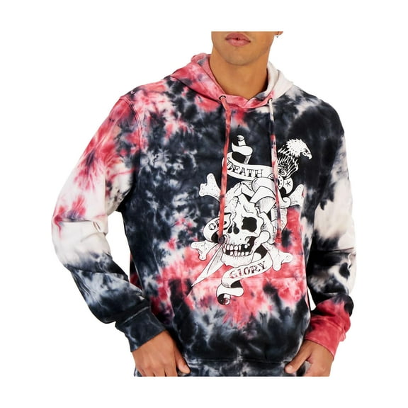 Ed Hardy Mens Skull Graphic Pullover Hoodie