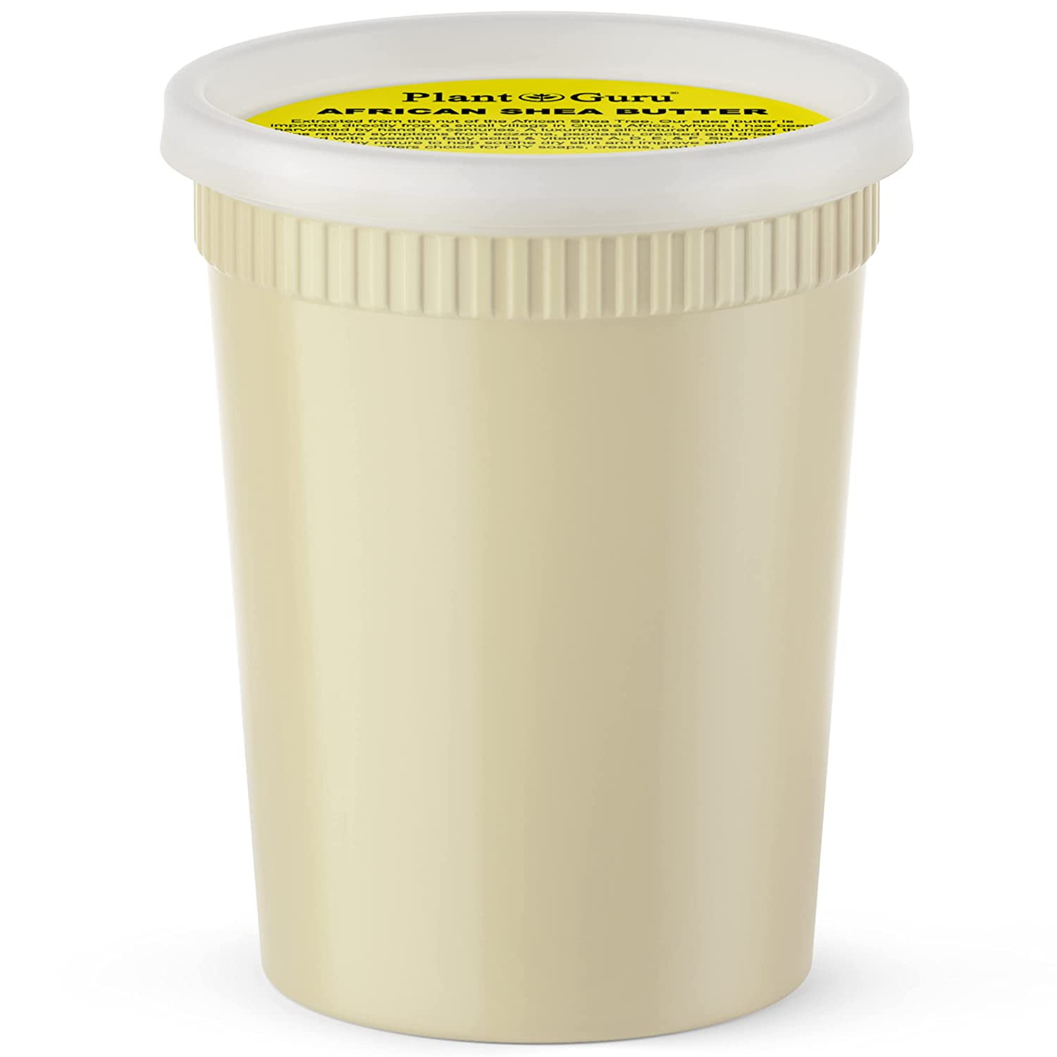 Raw African Shea Butter 32 oz. Bulk 100% Pure Natural Unrefined Organic Ivory Imported From Ghana DIY Crafts, Body, Lotion, Cream, lip Balm, Soap Making, Eczema, Psoriasis, Stretch Marks