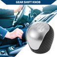 thumbnail image 3 of Unique Bargains Gear Shift Knob 6 Speed Manual Stick Shifter Lever Knob for Hyundai Elantra 08-09 Plastic Faux Leather, 3 of 6