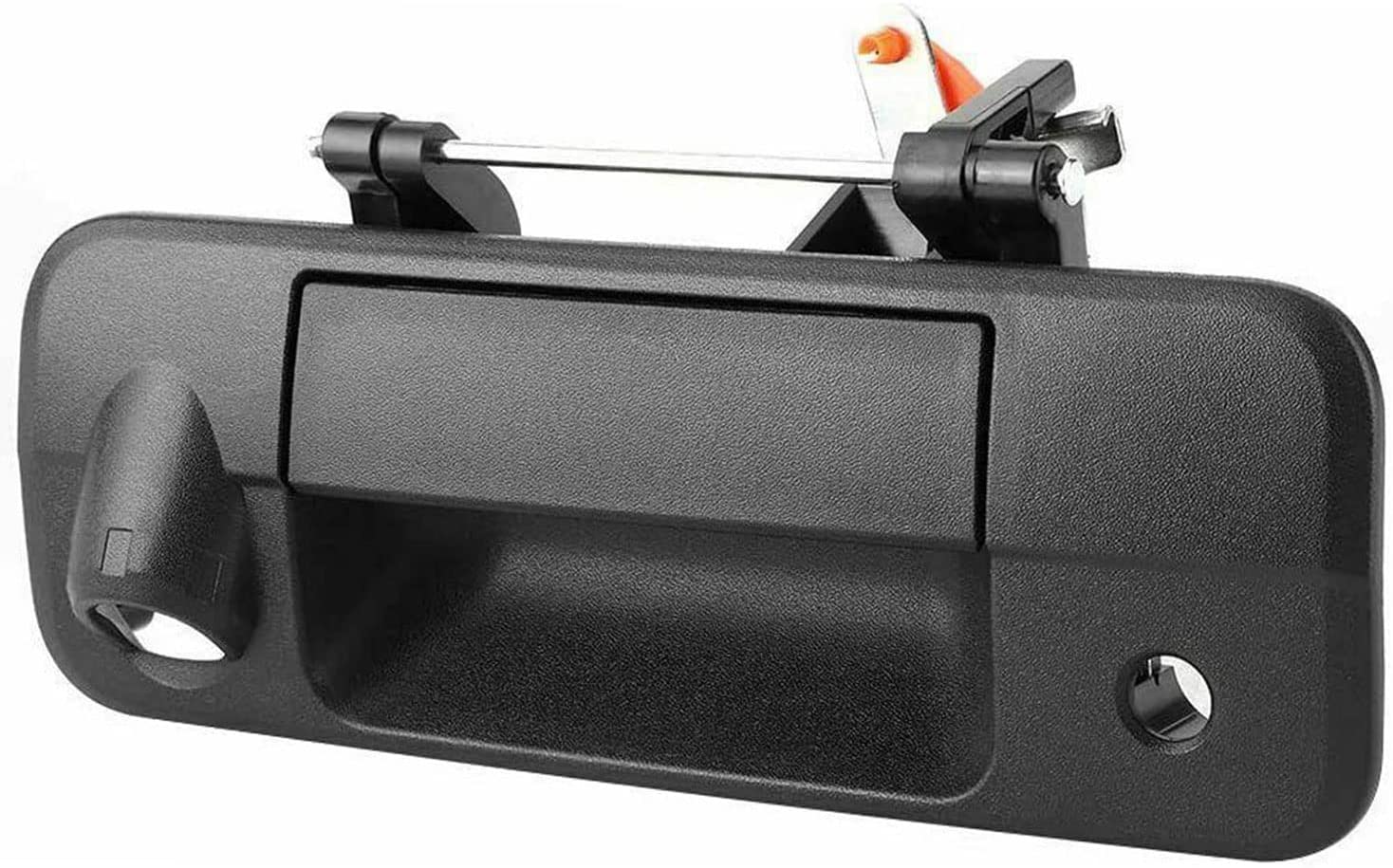 JADODE Textured Black Tailgate Handle with Rear Camera Hole Fits for