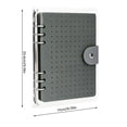 thumbnail image 3 of Enamel Pin Display Case Collection Book, Lapel Pin Organizer with 6-Ring Binder and Felt Pages for Brooches Badges Storage and Display, 3 of 6