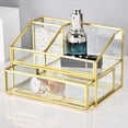 thumbnail image 4 of Estuche de almacenamiento de cosméticos, organizador de cosméticos, almacenamiento de maquillaje de cristal, organizador de lápiz labial, para jinwen organizador de maquillaje transparente, 4 of 5