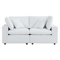 thumbnail image 2 of Modway Commix Sunbrella Causeuse de Mobilier de Patio Extérieur, Blanc, 2 of 10