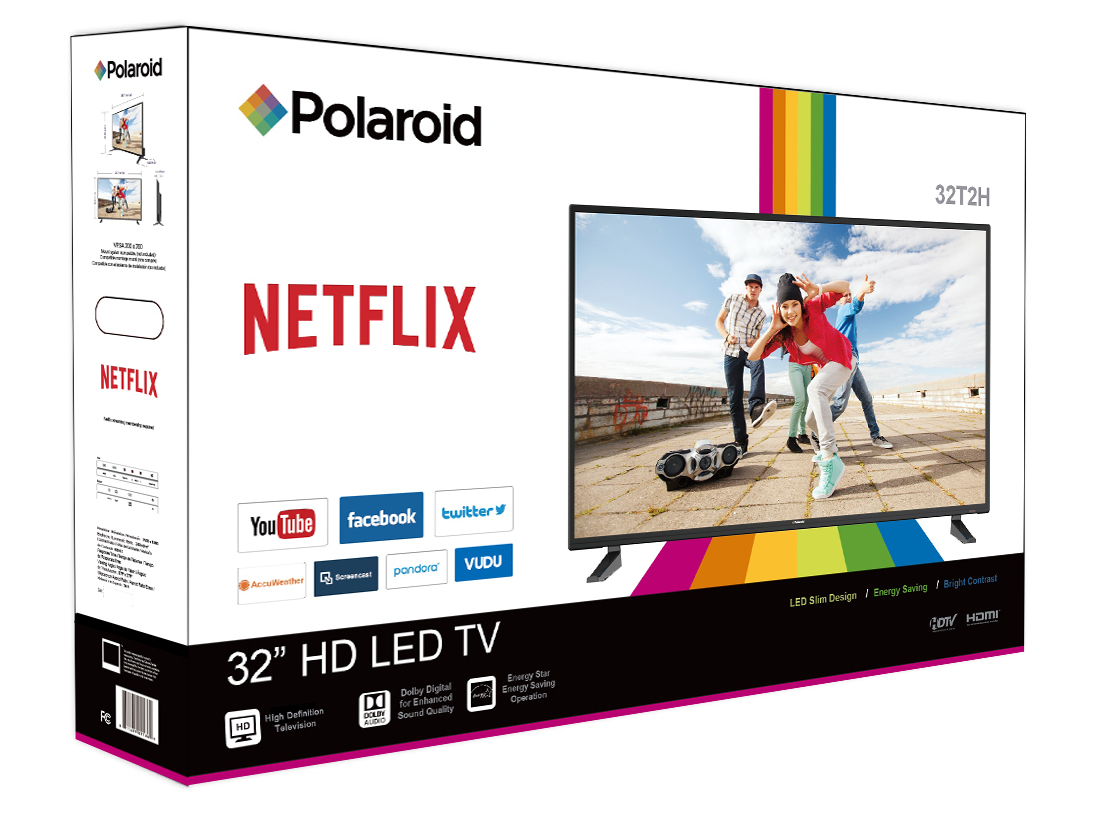 Polaroid 32" Class HD (720P) Smart LED TV (32T2H) - image 2 of 3