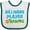 White and Green, variant on Inktastic Billiards Player in Training Boys or Girls Baby Bib