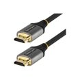 thumbnail image 1 of StarTech.com 10ft (3m) HDMI 2.1 Cable, Certified Ultra High Speed HDMI Cable 48Gbps, 8K 60Hz/4K 120Hz HDR10+ eARC, Ultra HD 8K HDMI Cable/Cord w/TPE Jacket, For UHD Monitor/TV/Display - Dolby Vision/Atmos, DTS-HD (HDMM21V3M) - Ultra High Speed - HDMI cable with Ethernet - HDMI male to HDMI male - 10 ft - shielded - gray, black - passive, 4K120Hz support, 8K60Hz (7680 x 4320) support - for P/N: 4PORT-8K-HDMI-SWITCH, 1 of 10