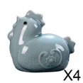 thumbnail image 1 of 4x Escultura De Animal De Cerámica Para Té, Linda Artesanía, Para Estantería, Cafetería, Salón De Té, Pollo, 1 of 10