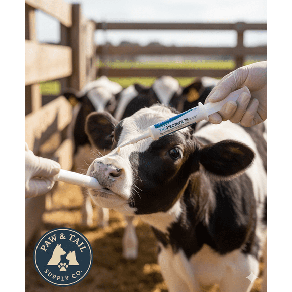 Van Beek Tri-Pectate Syringe 30cc Calf Scours Digestive Supplement Paste