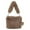 Coffee, variant on TechWave Women's Solid Color Hair Bag Armpit Bag Handbag Crossbody Small Reusable Tote Bag Tote Bag Bulk Mini Tote Bag Large Lunch Tote Canvas Handbag Mesh Beach Tote Womens Shoulder Handbag Tote A
