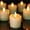 Drip (6Pack,Timer), variant on Homemory Flameless Votive Candles with Timer, 2" x 2" Real Wax, 400+Hour Realistic Black Wick Battery Operated Candles, Set of 6 for Wedding, Party and Holiday Decoration (Battery Included)
