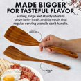 thumbnail image 4 of Juego de cucharas de madera Zulay Kitchen extra grandes de madera de teca, 6 piezas, 4 of 9