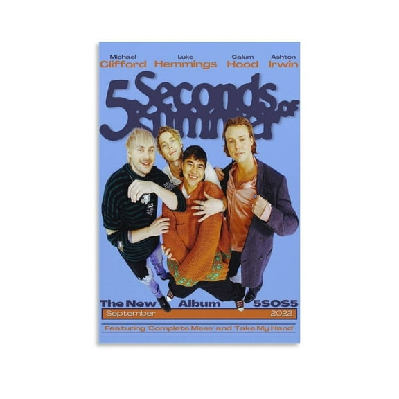 5SOS Digital Poster Canvas Poster Bedroom Decoration Landscape Office Valentine's Birthday Gift