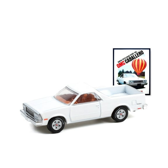 1982 GMC Caballero, White - Greenlight 39090F/48 - 1/64 scale Diecast Model Toy Car