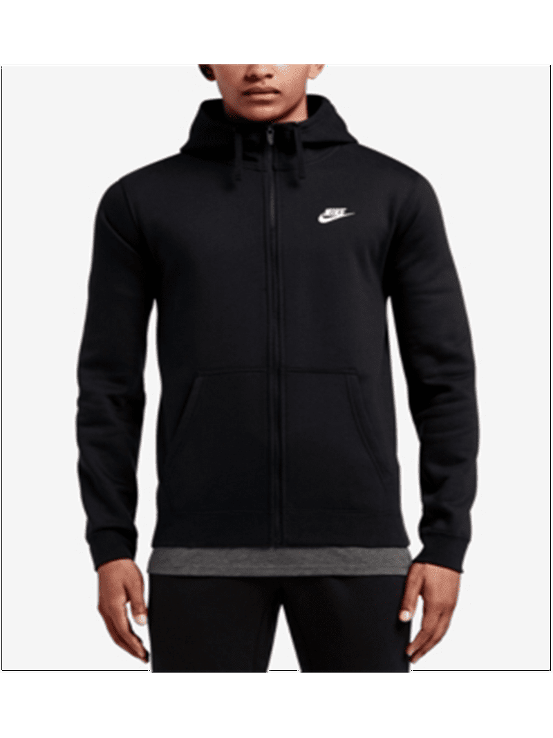Nike Men's Sportswear Full Zip Hoodie - S - Black / Black