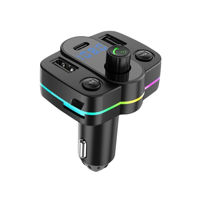 Birdeem Car Mp3 Player Fm Transmitter Pd18W Fast Charging Car Bluetooth Hands-Free Aux Play Car Charging