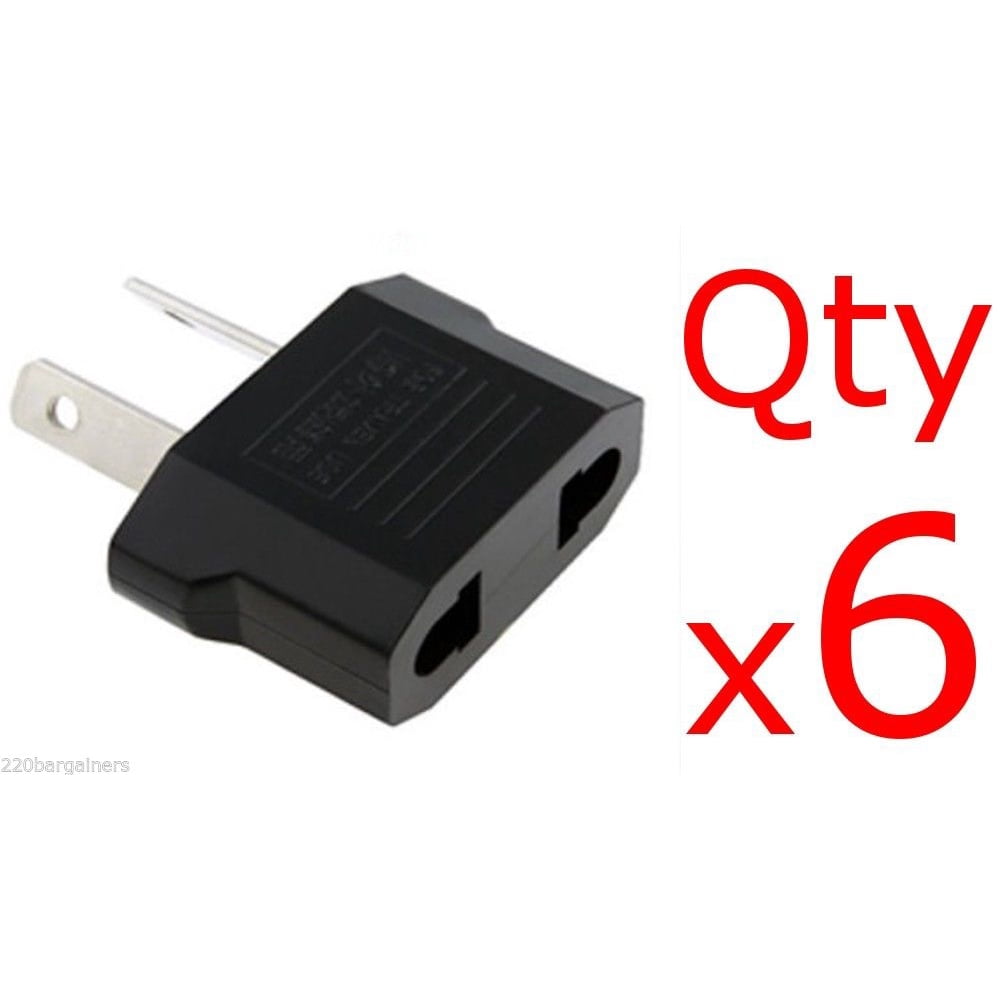 Australia / New Zealand Plug Adapter 6PK Change USPlug to AUS/NZ