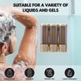 thumbnail image 3 of Dispensador de jabón, colgante de pared, champú manual, dispensador de gel de baño, contenedor de loción, 3 of 5