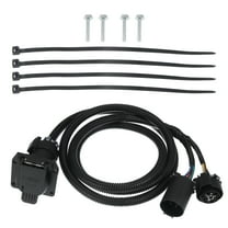 Unique Bargains 7 Pins Trailer Wiring Harness Extension Connectors Truck Bed 7Way RV Wiring Plug Harness for Gooseneck 5th Wheel Trailer