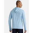 thumbnail image 3 of George Men's and Big Men's Hooded Sun Shirt with Long Sleeves, UPF 50+, Sizes S-3XL, 3 of 5