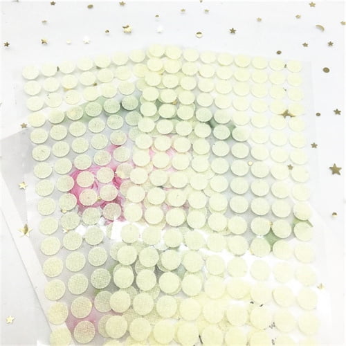 Autocollant Point Nylon Imperméable Adhésif Attache Forte Colle Magique Autocollant Disque Rond Pièces Crochet Boucle Ruban Usage Domestique beige 10mm 99 Paires Boucle et Crochet