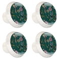 thumbnail image 2 of 4 Pcs Blossom Flower Birds Spring Knobs for Kitchen Cabinet Cupboard Dresser Bookcase Drawer Pulls Handles Round Home Decor, 2 of 8