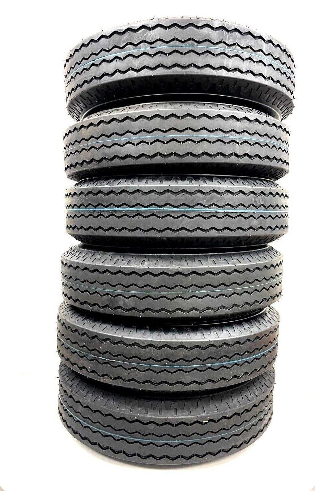 SIX (6) Heavy Duty Trailer Tires ST225/90D16 /7.5016 10 PR LR E