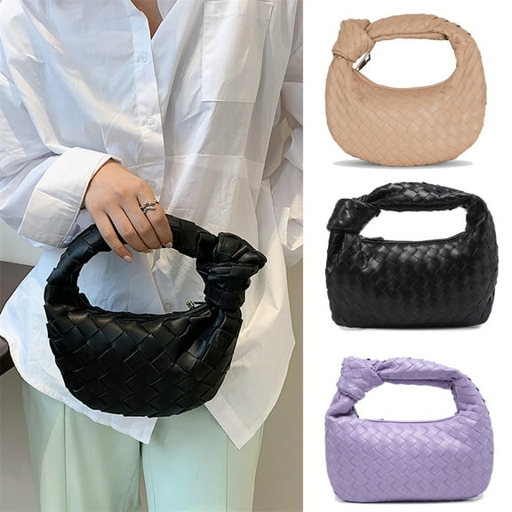 Woven Handbag, Knotted Clutch Bag For Women
