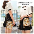 thumbnail image 6 of FORMRS Crossbody Bag for Women Quilted Travel Shoulder Cell Phone Purse with Chain Strap Handbag, Watercolor Sunflowers and Leaves, 6 of 7