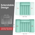 thumbnail image 2 of Organizador Expandible y Ajustable para Cajones de Cocina Aujen Verde, 2 of 2