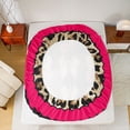 thumbnail image 5 of Feelyou Fashion Bowknot Twin Sheet Sets, Cheetah Leopard Print Bedding, 3 Pieces, 5 of 7
