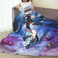 thumbnail image 4 of Jingliu Honkai Star Rail Bed Blanket 3D Printed Throw Blanket Lightweight Super Soft Air Conditioning Room All Season Blanket Sofa Couch Bed Fans Cartoon Blanket 80"x60", 4 of 8