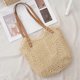 thumbnail image 2 of Women Hand-woven Straw Shoulder Bag Summer Beach Handbag Fashion Straw Tote Bag, 2 of 4