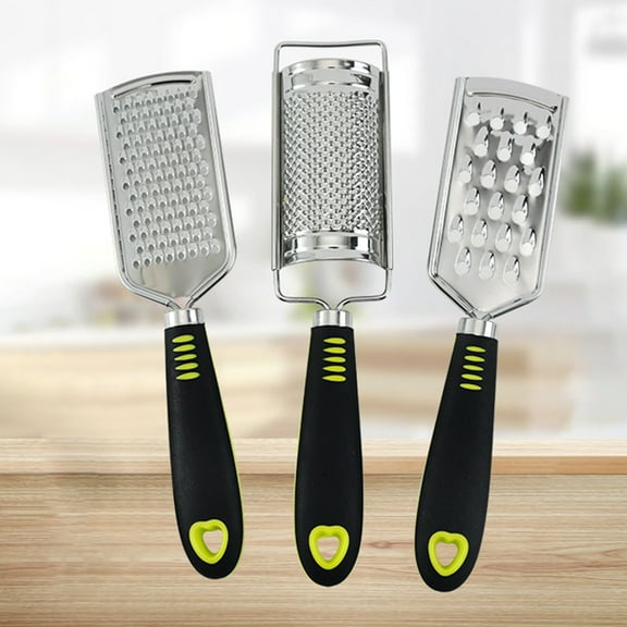 Cheers US 3pcs/set Lemon Zester & Heavy Duty Cheese Grater & Vegetable Grater — Parmesan Cheese Lemon, Garlic, Nutmeg, Chocolate, Fruits, Vegetables, Ginger Grater - Cheese Shredder