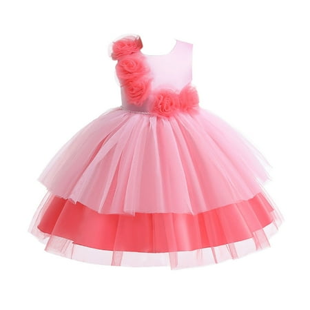 

XIEULQP Baby Girl Clothes Kids Girl Halloween Outfit Pumpkin Cat Short Sleeve Tulle Halloween Dress Holiday Clothes Summer Dress Watermelon Red