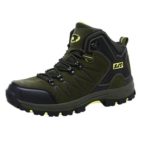 

GNEIKDEING Men Waterproof Hiking Boot Shoes Cotton Short Shoes Gift on Clearance