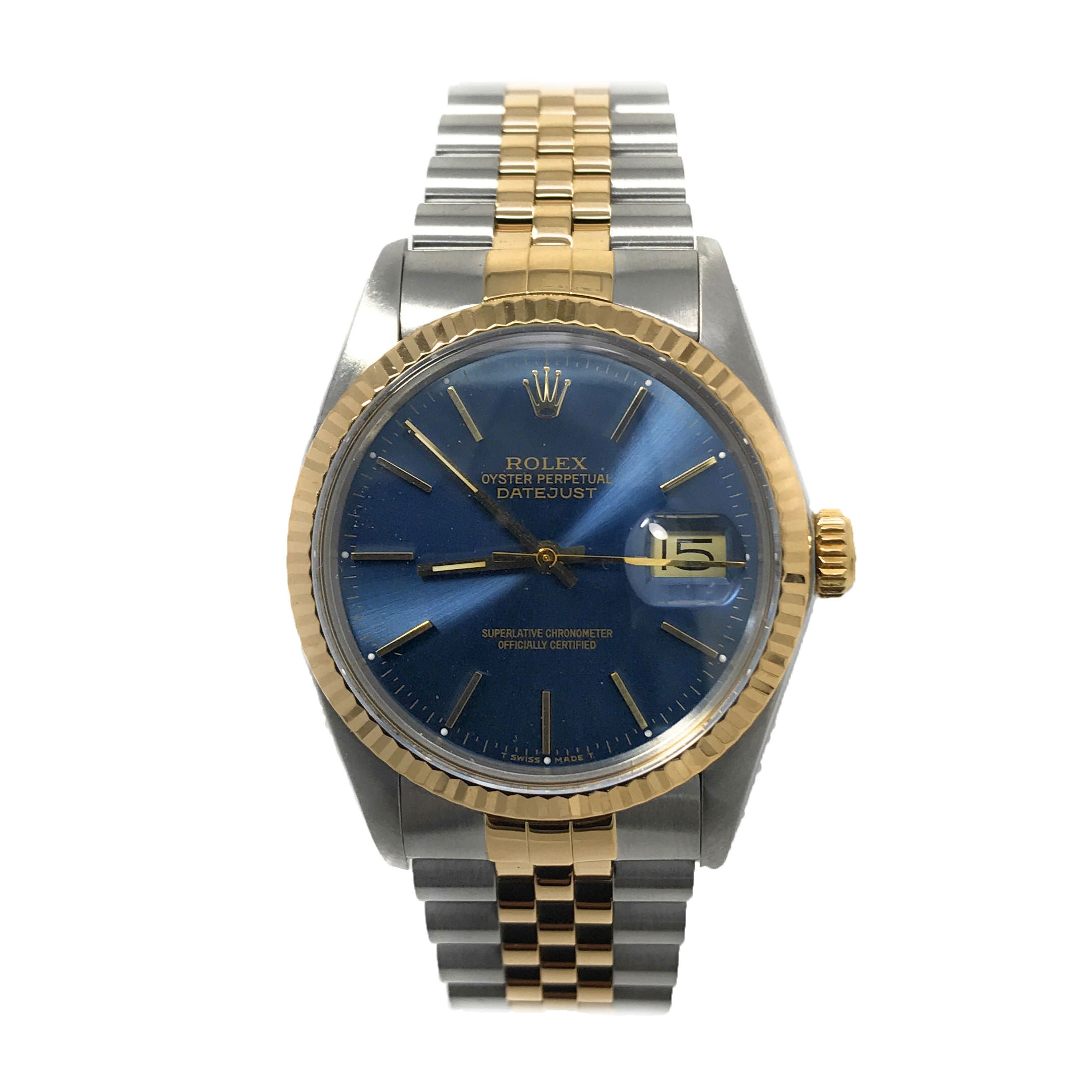 rolex datejust 16013 blue dial