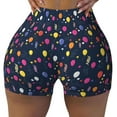 thumbnail image 2 of Picia Colored Balloons Printed Workout Shorts for Women Seamless Scrunch Butt Lifting High Waisted Yoga Gym Booty Running Moisture-wicking Short Pants-X-Large, 2 of 9