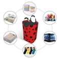 thumbnail image 5 of Wukai Ladybug Pattern Laundry Basket, Laundry Hamper, Dirty Clothes Hamper for Laundry,Waterproof Pe Coating,Bathroom Set,Toy Bin, 5 of 6