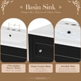 thumbnail image 6 of 36-Inch Bathroom Vanity Cabinet with MDF Material Solid Wood Frame and 4 Drawers for Practical Bathroom, 6 of 7