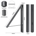 thumbnail image 4 of Tendedero retráctil para colgar en la pared plegable para lavadero baño caravana acero inoxidable aluminio gris, 4 of 7