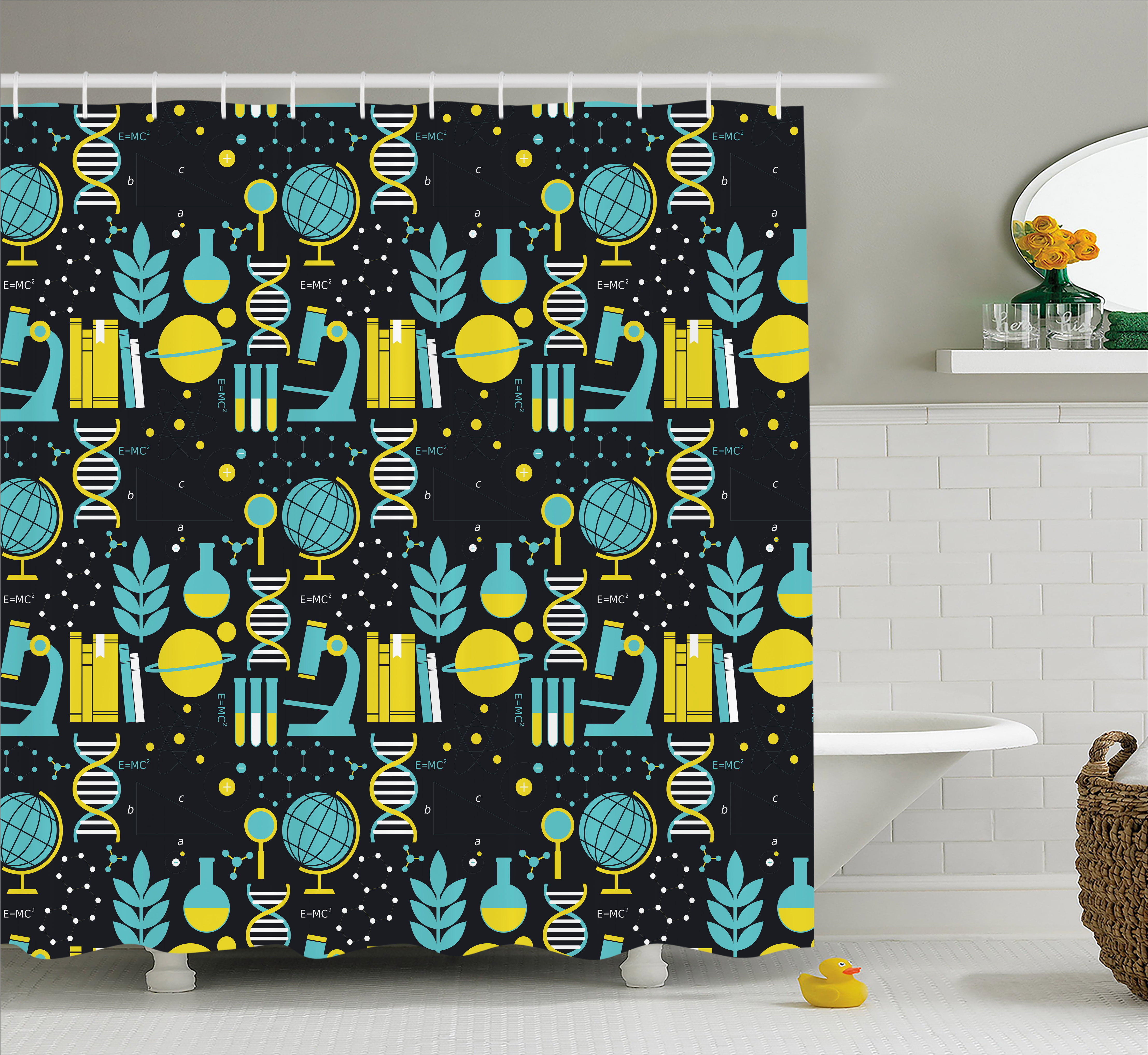 Science shower curtain