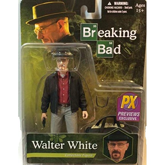 Breaking Bad Px Présente une Figurine de Collection Blanche et Blanche en Kaki Gris, Y Compris un Sac de Trucs Bleus par Breaking Bad