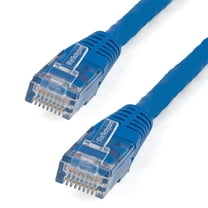 StarTech 15ft CAT6 Ethernet Cable - Blue CAT 6 Gigabit Ethernet Wire -250Mhz 100W PoE RJ45 UTP Molded Network Patch Cord with Strain Relief (C6PATCH15BL)