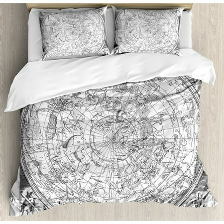 Ambesonne Constellation Detailed Vintage Boreal Hemisphere