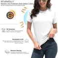 thumbnail image 3 of CURBODO Basic T Shirt for Women UPF50+ Sun Protection Summer Short Sleeve Tops - Solid Color Casual Loose Fit Crew Neck Plain Tee (S-2XL), 3 of 9