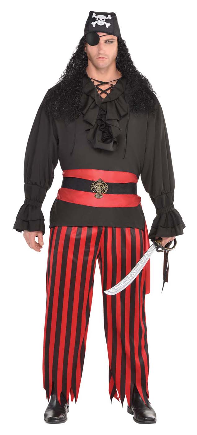 Fancy Dress Period Costumes Amscan Unisex Red And Black Striped Pirate Trousers Fancy Dress Costume Tvcrespo Com Ar - roblox pirate pants