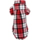 thumbnail image 2 of Camisa para perro a cuadros, ropa para perros, camisa para mascotas a cuadros, ropa para gatos a cuadros, camisa suave y cómoda (XL, rojo), 2 of 5