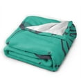 thumbnail image 3 of XMXY Fleece Throw Blanket for Couch, Tiger Texture Pattern Green Black Lightweight Plush Fuzzy Cozy Soft Bed Blankets and Throws for Sofa, 40"x30" inches, 3 of 8